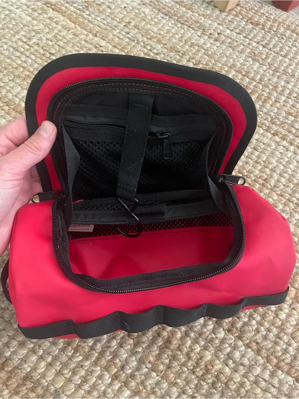 The North Face Red and Black Toiletry Bag - Picture 2 of 5